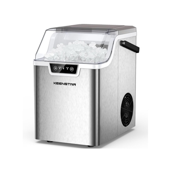 Keenstar Stainless Steel Portable Ice Maker - Silver